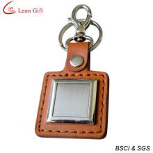 Promotion Gift Laser Logo Genuine Leather Keychain (LM1443)